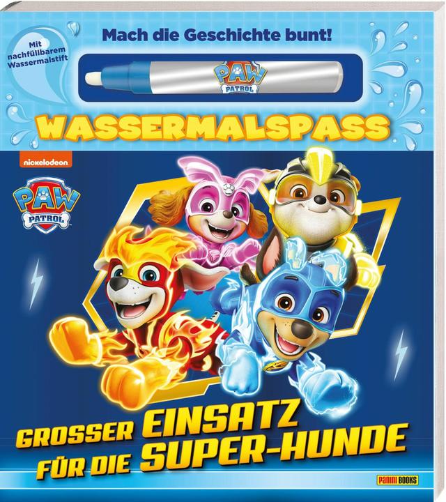 Panini PAW Patrol: Grosser Einsatz für die Super-Hunde - Wassermalspass