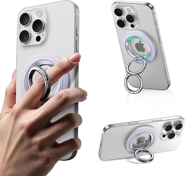 ESR HaloLock Phone Grip Stand 360, Lavender