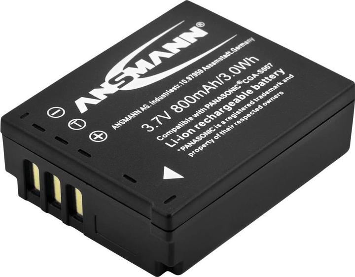 Image du produit Ansmann Panasonic CGA-S007 Batterie rechargeable (Batterie de l'appareil photo)