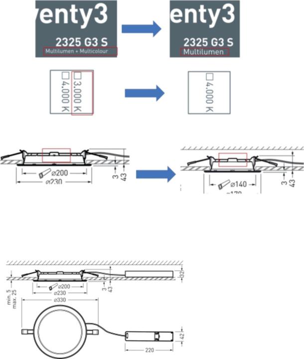 Image du produit Trilux Spot encastré de plafond à LED TRIL (800 lm)
