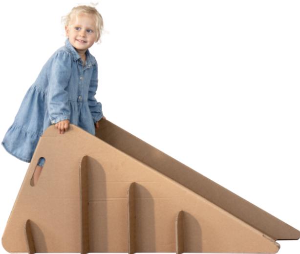 Actual product image Bins and Boxes Cardboard toddler slide