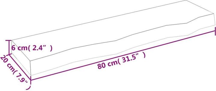 Immagine prodotto vidaXL Lian (80 x 20 x 6 cm)