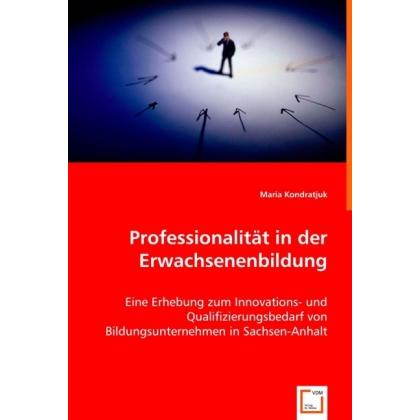 Professionalität in der Erwachsenenbildung, Fachbücher von Maria Kondratjuk