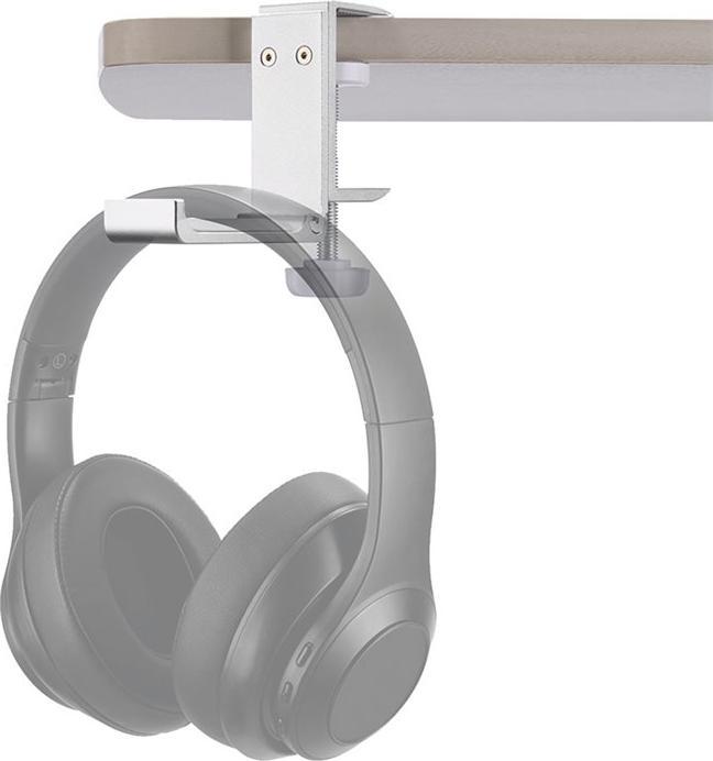 Neomounts Headsethalterung silber universal/Klemmenbefestigung