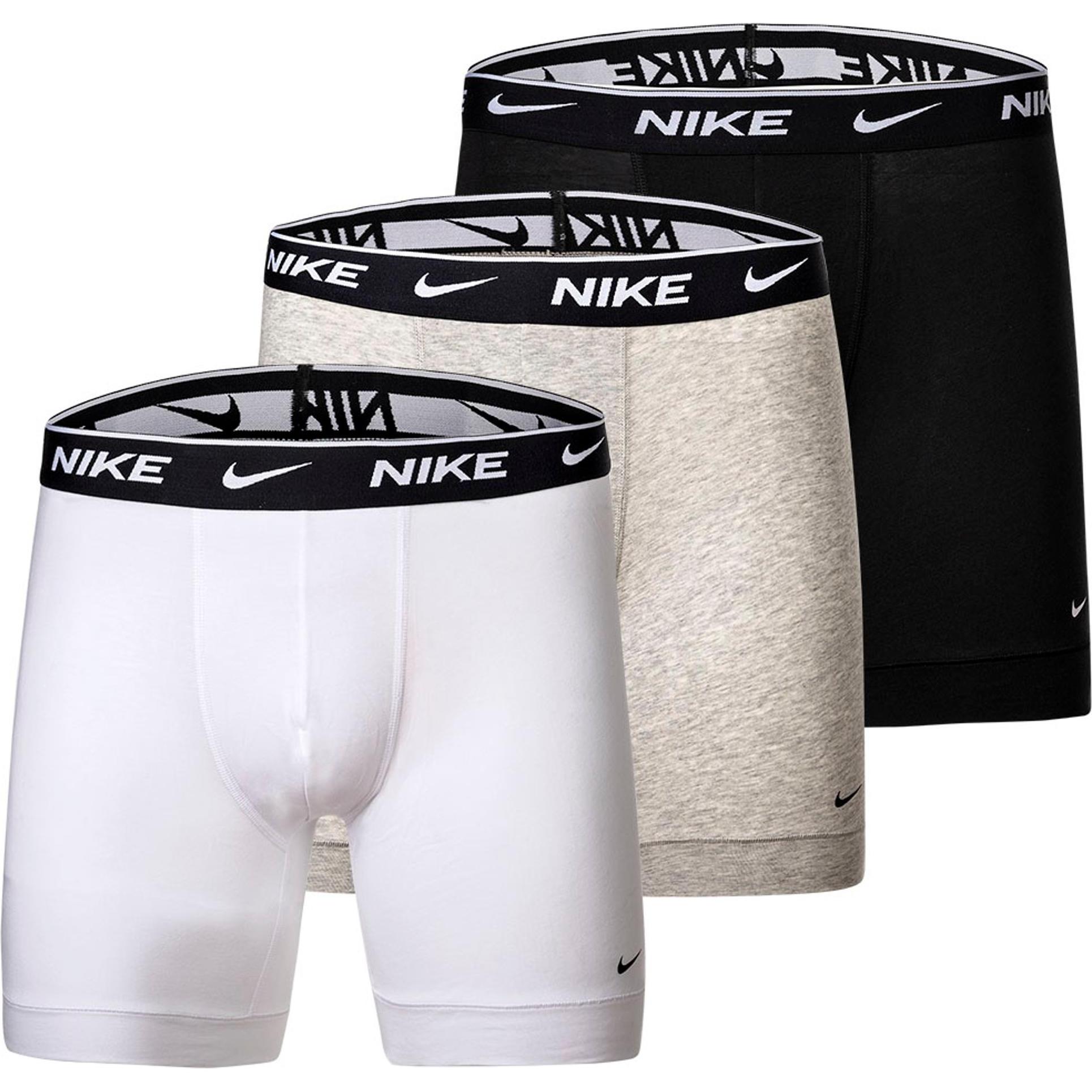 Thumbnail - Nike, Herren, Unterhosen, Boxer Brief 3er Pack Boxershort, Weiss, (M, 3er Pack)