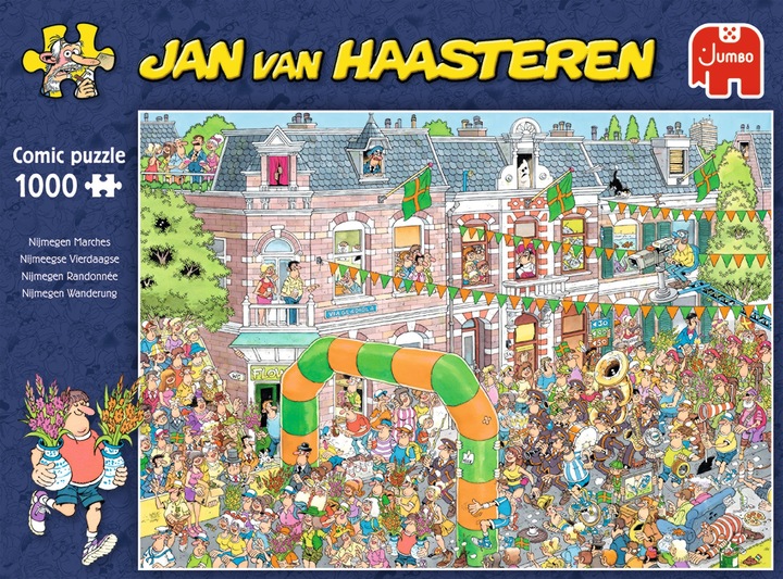 Actual product image Jumbo Jan Van Haasteren - Four Day Marches (1000 pieces) (1000 pieces)