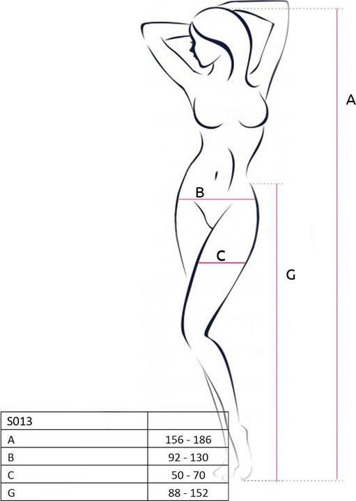 Image du produit Passion Collants ouverts en noir (Taille unique)