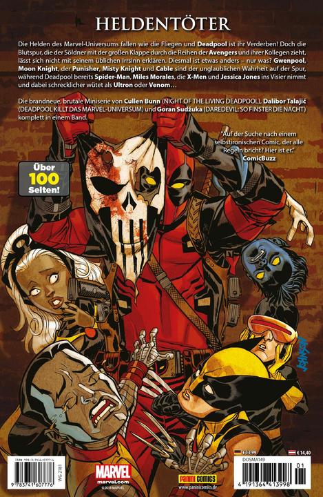 Produktbild Panini Deadpool killt schon wieder das Marvel-Universum (Deutsch, Cullen Bunn, 2018)