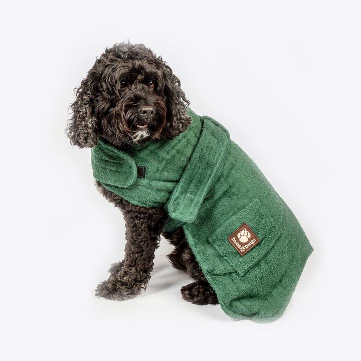 Productafbeelding Danish Design Hondenbadjas groen 50cm - (D11250) (50, Hondenvacht)