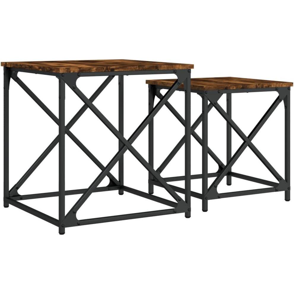 VidaXL, Couchtisch + Beistelltisch, Lynnea (50 x 50 x 52.5 cm)