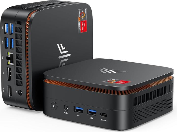 NiPoGi Hyper H1 Mini PC mit Ryzen 7 und 4K Unterstützung (AMD Ryzen 7 6800H, 16 GB)