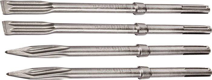 Immagine prodotto Bosch Professional Zubehör Set di scalpelli PRO SDS max-5C, scalpello a punta 400 mm, scalpello piatto 25 x 400 mm, 2+2 pezzi. (25 mm)