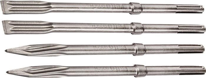 Image du produit Bosch Professional Zubehör PRO SDS max-5C Jeu de burins, burin pointu 400 mm, burin plat 25 x 400 mm, 2+2 pcs. (25 mm)