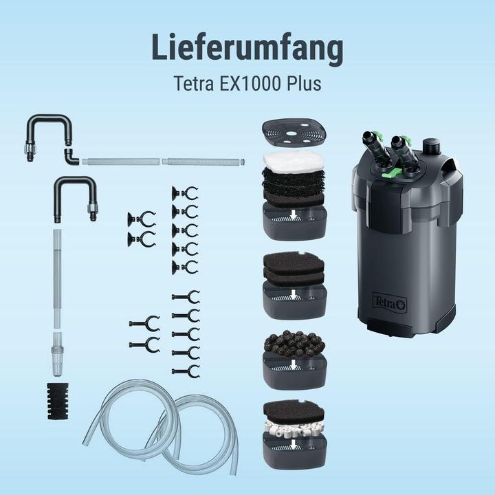 Immagine prodotto Tetramin Set completo EX 1000 Plus (300 l, Filtri esterni, Acqua dolce)