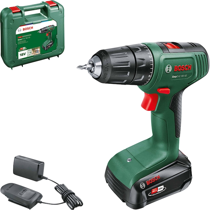 1x Schrauberbit, 1x Akkuschrauber EasyDrill 18V-40