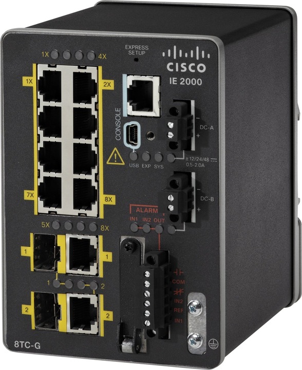 Immagine prodotto Cisco IE 8 10/100.2 T/SFP, BASE (8 porte)