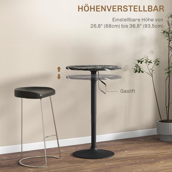 Image du produit Homcom Bartisch Spanplatte Schwarz (60 x 60 x 93.50 cm)