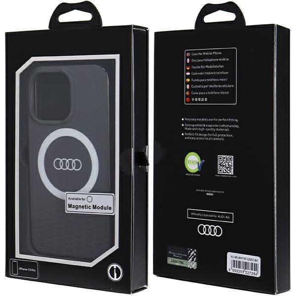 Produktbild Audi IML Big Logo MagSafe Case iPhone 13 Pro / 13 6.1" czarny/black hardcase AU-IMLMIP13P-Q5/D2-BK (Apple iPhone 13 Pro)