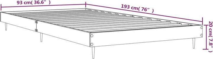 Image du produit vidaXL Bettgestell (90 x 190 cm)