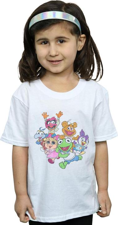 Actual product image Disney Girls The Muppets Muppet Babies Colour Group Cotton T-Shirt (116)