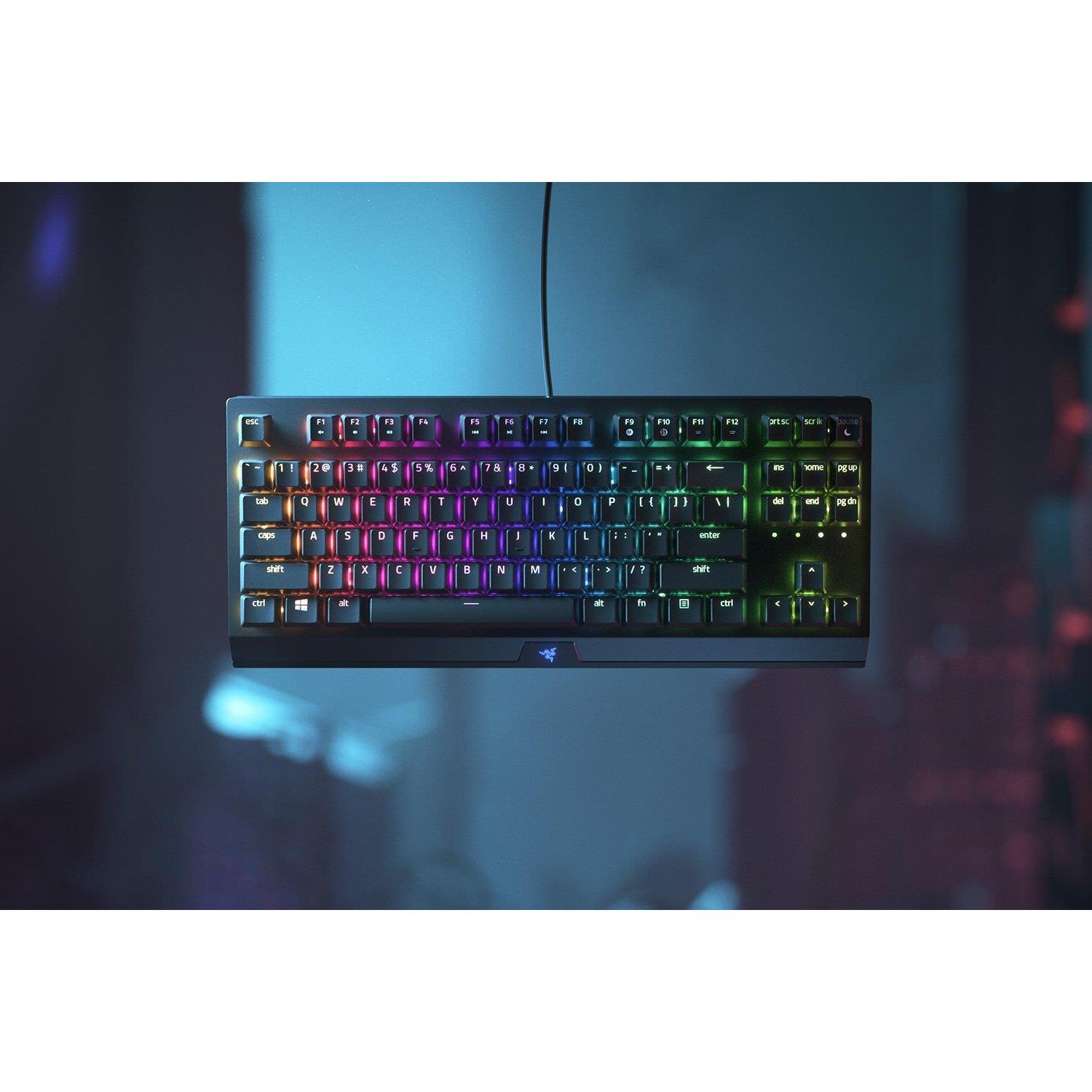 Razer BlackWidow V3 TKL (US, Kabelgebunden), Tastatur, Schwarz