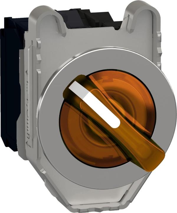 Produktbild Schneider Electric XB4FK125G5 kompl XB4F 30mm 1S+1Ö orange 110-120V 2S Leuchtwahlschalter