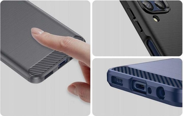 Actual product image Tech-Protect Protect Hull Tpucarbon Samsung Galaxy M33 5G Black (Samsung Galaxy A33 5G)