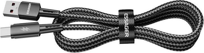 Produktbild Essager USB-A to USB-C 120W Cable 2m (black) (2 m, USB 2.0, 120 W)