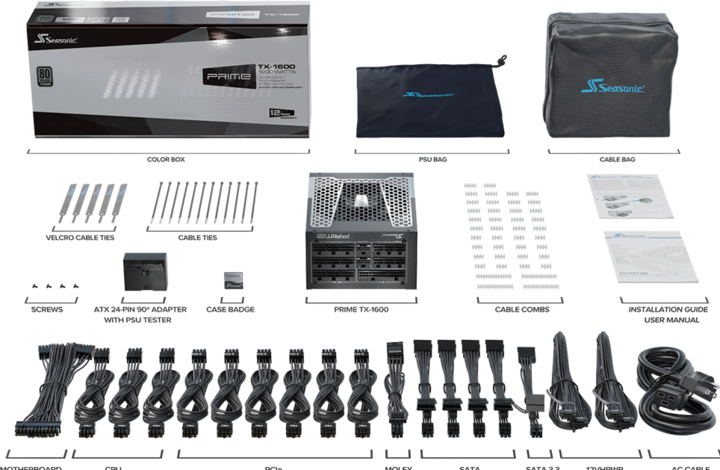 Image du produit Seasonic PRIME TX-1600 (1600 W)