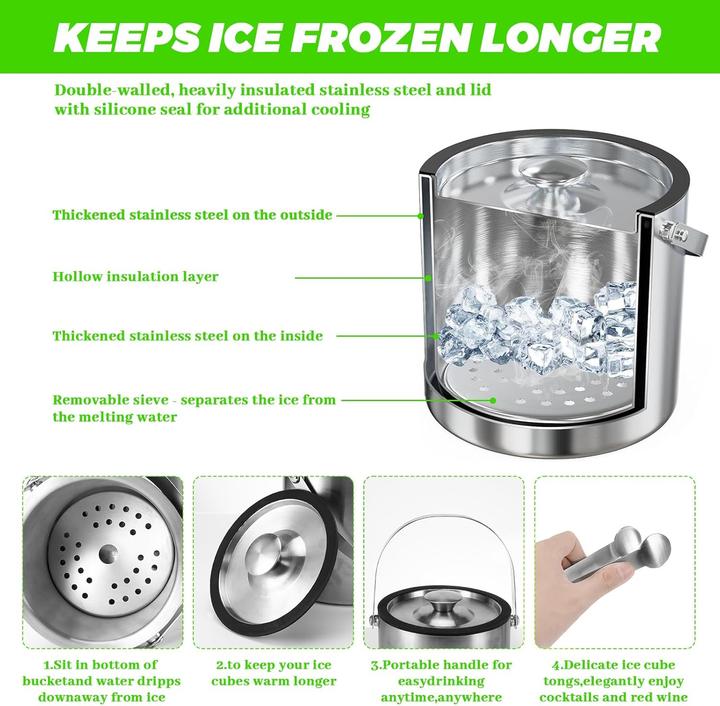 Produktbild Sprifityy Eiskübel mit Deckel und Zange