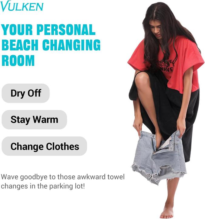 Immagine prodotto Vulken Badeponcho mit Kapuze