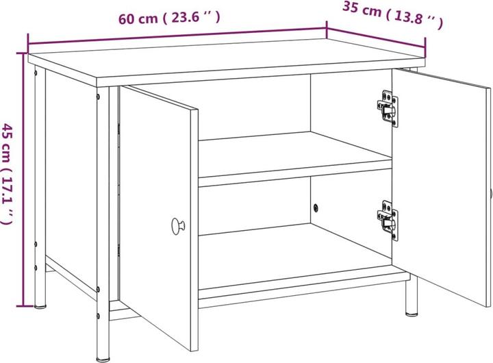 Image du produit vidaXL TV-Schrank (60 x 35 x 45 cm)