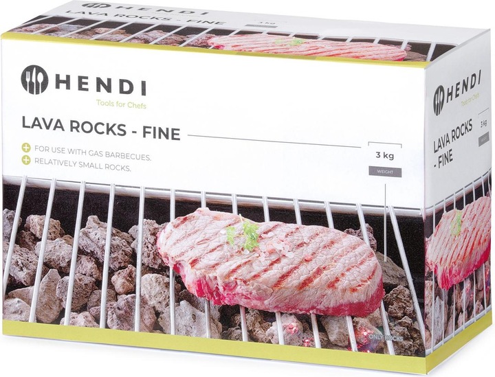 Actual product image Hendi Lava stones for gas barbecue (3 kg)