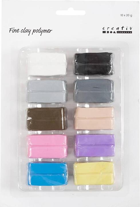 Actual product image Creativ Company Modelling clay Fine Clay 10 x 20 g, pastel colours