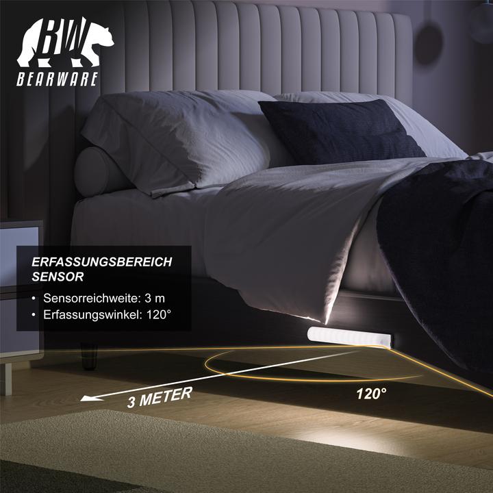 Produktbild Bearware Smarte LED-Leuchte Sensorlicht, Bewegungsmelder, Nachtlicht, Anbringung mit Magnetstreifen, 70 Lumen
