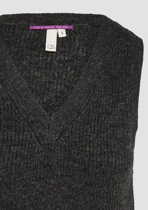 Actual product image S.Oliver Strickpullover Schmaler Rippstrick-Pullunder (XL)
