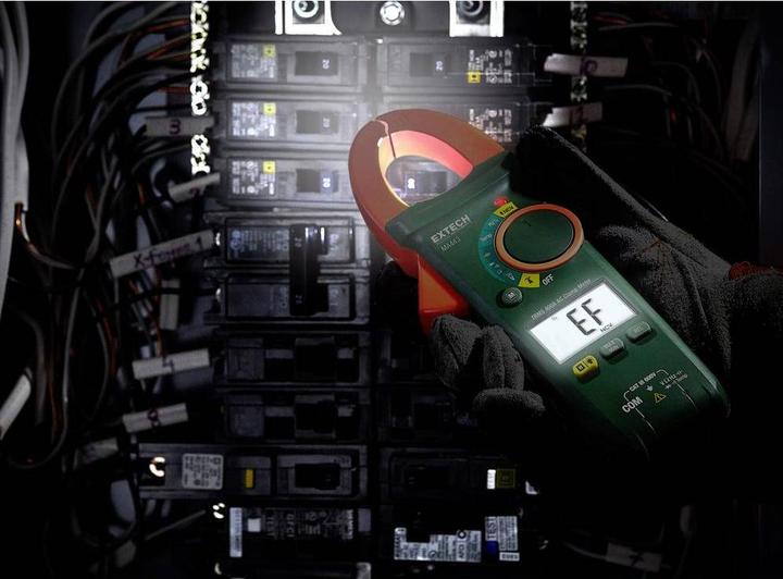 Actual product image Extech Hand multimeter, current clamp di (CAT III 600V)