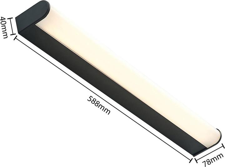Image du produit Lindby Applique de salle de bain LED Ulisan, ronde, 58,8 cm (826 lm)