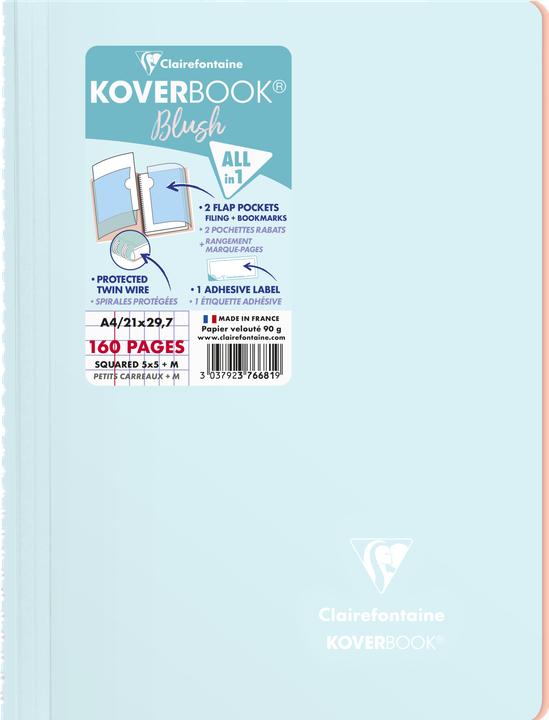 Produktbild Clairefontaine Koverbook Blush (A4, Kariert, Weicher Einband)