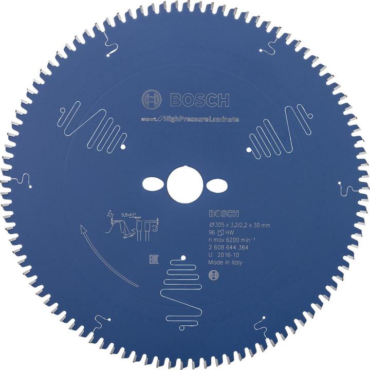Produktbild Bosch Professional Zubehör Kreissägeblatt Expert for High Pressure Laminate, 305 x 30 x 3,2 mm, 96