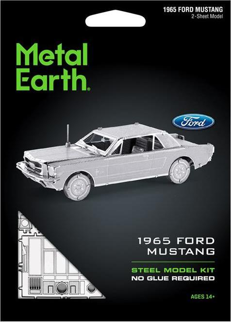 Immagine prodotto Metal Earth Terra metallica 1965 Ford Mustang Coupé Edizione Argento