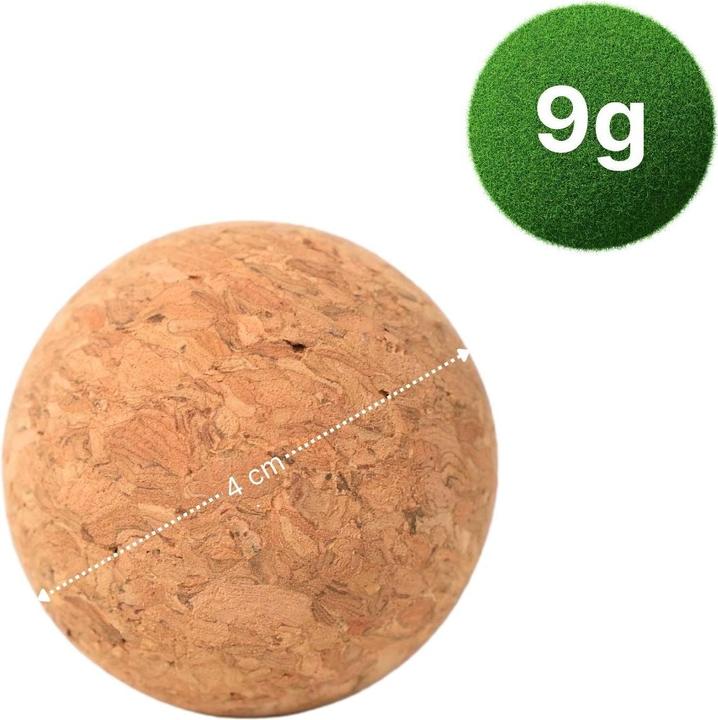 Produktbild Hermex 8er Set Tischkickerbälle aus Kork Mini-Fussbälle Tischfussball-Bälle Ersatz-Fussbälle