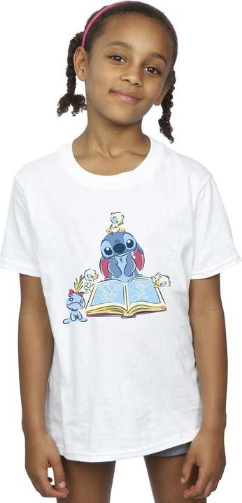 Produktbild Disney Lilo & Stitch Reading A Book TShirt Mädchen (140, 146)