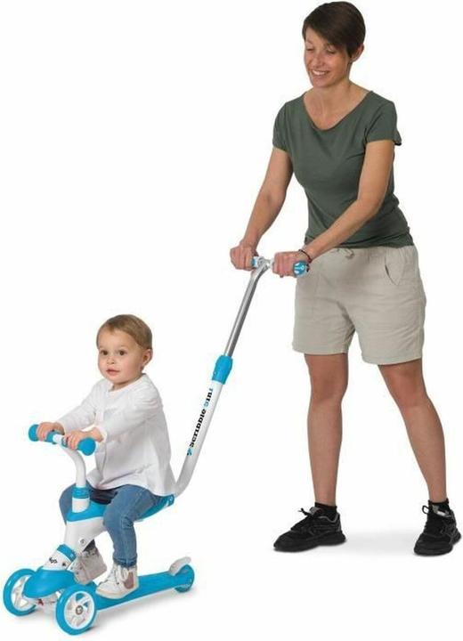 Productafbeelding Happy People Mondo On&Go - Krabbelstep voor kinderen 5in1, step met zitje, zacht rubberen pedalen