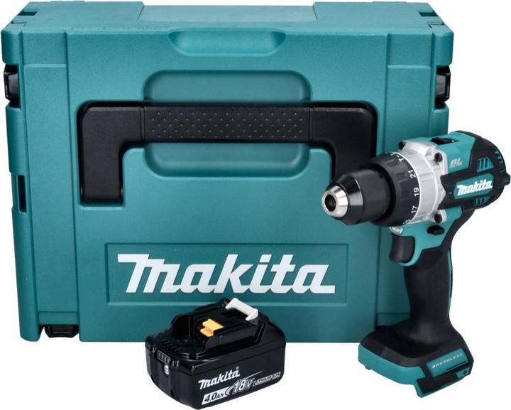 Produktbild Makita DHP 486 M1J Akku Schlagbohrschrauber 18 V 130 Nm Brushless + 1x Akku 4,0 Ah + Makpac - ohne L