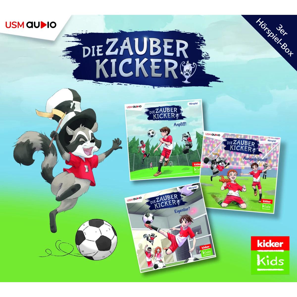 Die Zauberkicker Hörbox Folgen 1-3 (3 Audio CDs), Hörbücher von Fabian Lenk, Benjamin Schreuder
