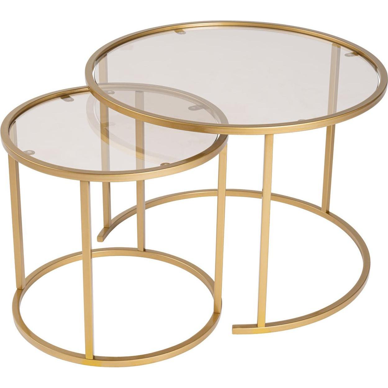 Skye Decor, Couchtisch + Beistelltisch, Aurum Coffee Table Set (60 x 43 x 60 cm)