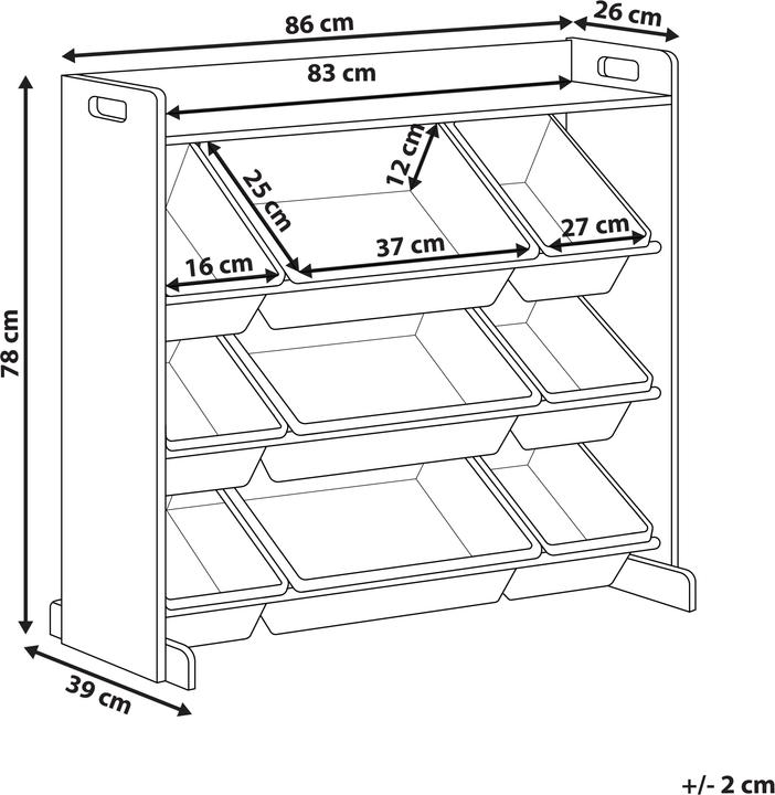 Produktbild Beliani Collie (86 x 39 x 78 cm)