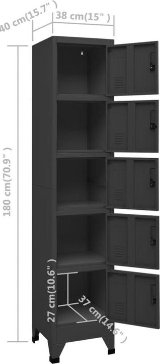 Produktbild vidaXL Archibaldo (38 x 40 x 180 cm)