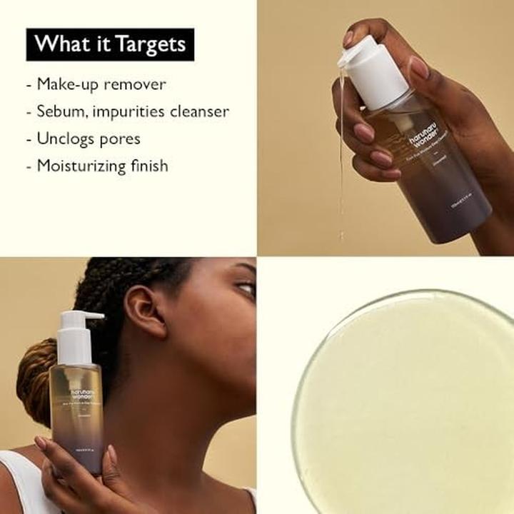 Actual product image Haruharu Wonder Black Rice Moisture Cleansing Oil Travel Size (Cleansing oil, 30 ml)